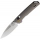 Kershaw Mini Iridium DuraLock KVT Folding Knife - 3" CPM-S35VN Stainless Steel Blade Stonewash Titanium Handle