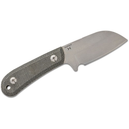 Kizer Deckhand Fixed Blade Knife - 2.95" D2 Sheepsfoot Blade Black Micarta Handle