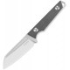 Kizer Phasmids Fixed Blade Knife - 2.8" AEB-L Sheepsfoot Blade Grey Canvas Micarta Handle
