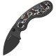 Kizer Microbe Folding Knife - 2.13" Black Coated Bohler M390 Stainless Steel DP Blade Fat Carbon Fiber Handle