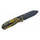 Kizer Drop Bear Folding Knife - 2.99" CPM-20CV Black Stonewashed Blade Toxic Storm FatCarbon Handle