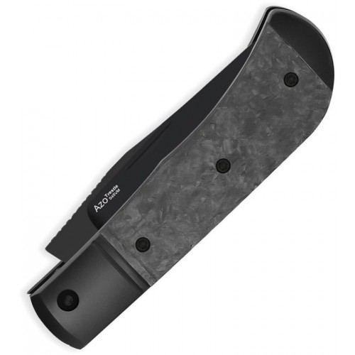 Kizer Trestle UK EDC Folding Knife - 2.88" Black DLC Coated S45VN Blade Black Titanium Handle