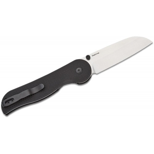 Kizer 3009A1 Seahorse Folding Knife - 3.03" 9Cr18MoV Sheepsfoot Blade Black G10 Hande