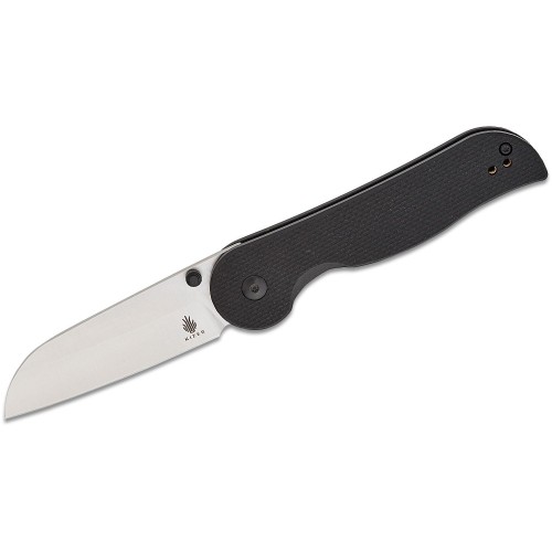 Kizer 3009A1 Seahorse Folding Knife - 3.03" 9Cr18MoV Sheepsfoot Blade Black G10 Hande