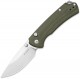 Kizer Hennicke Task I T1 BD Button Liner Lock Folding Knife - 3.2" Nitro-V Blade Olive Green Micarta Handles