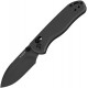 Kizer Drop Bear 2 Clutch Lock Folding Knife - 2.84" Nitro-V Matte Black DLC DP Blade Black Aluminum Handle