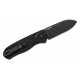 Kizer Drop Bear Folding Knife - 2.97" 154CM Black Blade Black Aluminum Handle