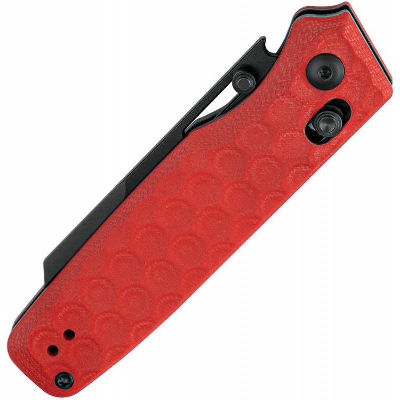 Kizer Task Folding Knife - 3.04" Nitro-V  Blade Red G10 Handle