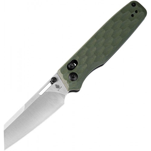 Kizer Task Folding Knife - 3.04" 154CM Blade Blade Green G10 Handle