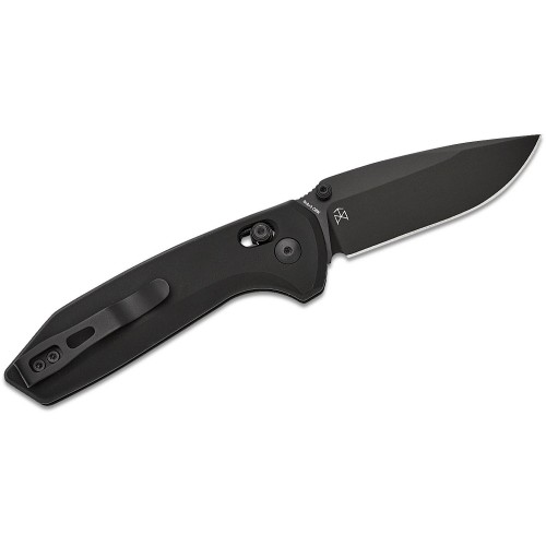 Kizer Vanguard Sub-3 OBK Clutch Lock Folding Knife - 2.95" 154CM Black Drop Point Blade Black Aluminum Handle