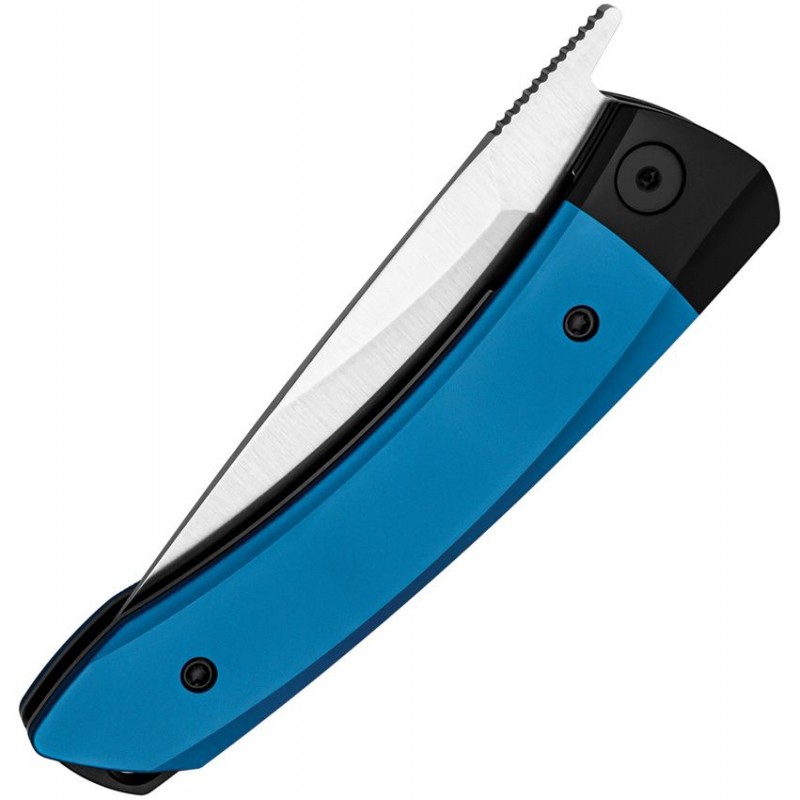 Kizer Mini Momo Folding Knife - 3.2" 154CM DP Blade Blue and Black Aluminum Handle