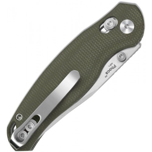 Kizer Phoca CC Clutch Lock Folding Knife - 2.9" AEB-L Blade Green Micarta Handle