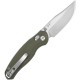 Kizer Phoca CC Clutch Lock Folding Knife - 2.9" AEB-L Blade Green Micarta Handle