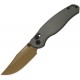 Kizer Phoca CC Clutch Lock Sunset Folding Knife - 2.9" AEB-L Blade Grey Aluminium Handle