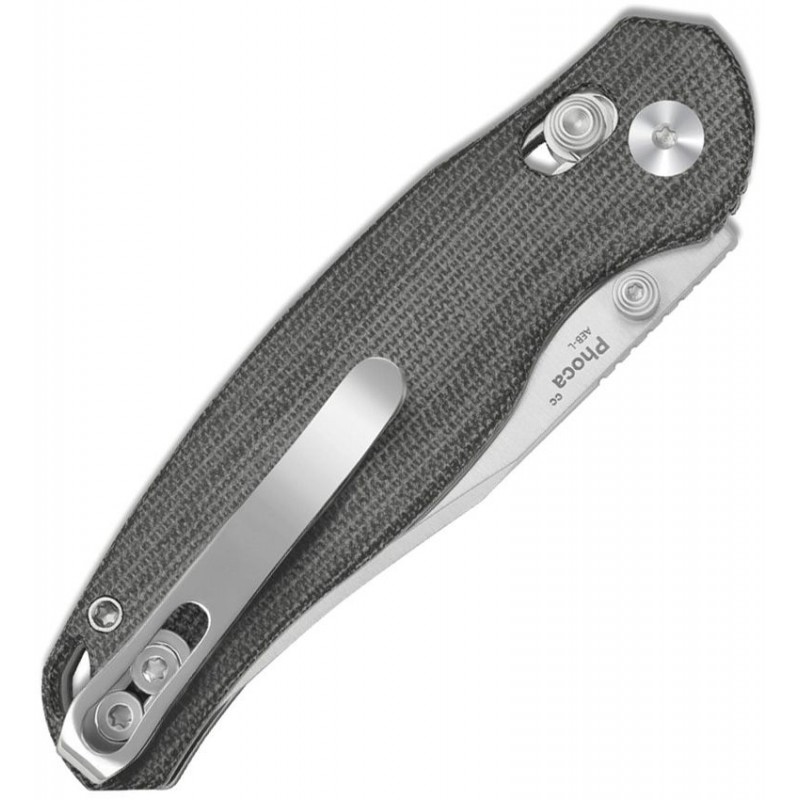 Kizer Phoca CC Clutch Lock Folding Knife - 2.9" AEB-L Blade Black Micarta Handle