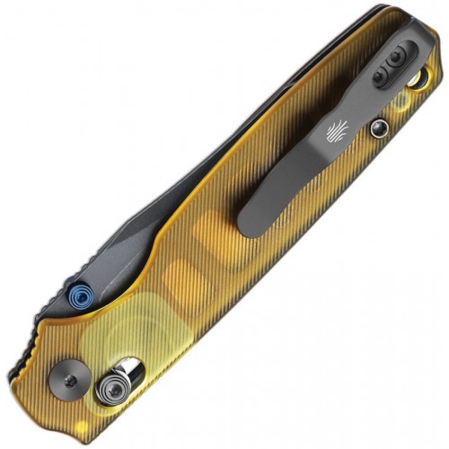 Kizer Pokiman CC Clutch Lock Folding Knife - 3.16" AEB-L Gray Stonewashed Blade Ultem Handle