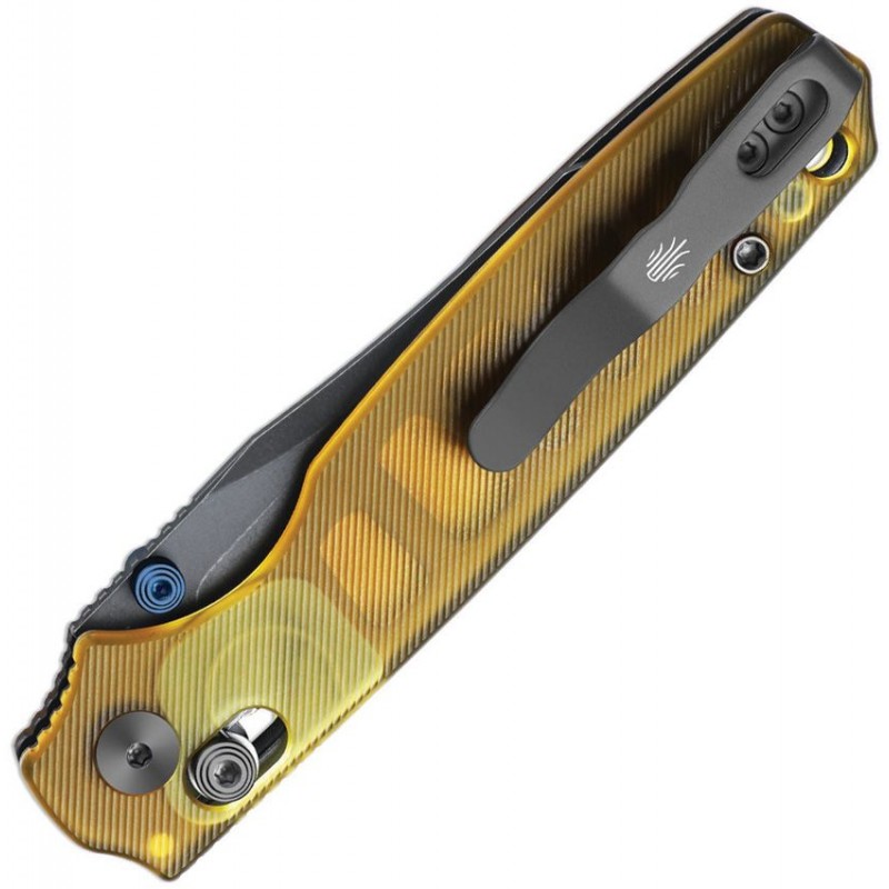 Kizer Pokiman CC Clutch Lock Folding Knife - 3.16" AEB-L Gray Stonewashed Blade Ultem Handle