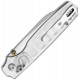 Kizer Pokiman CS Crossbar Lock Folding Knife - 3.16" Satin AEB-L Blade Clear Acrylic Handle