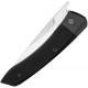 Kizer Momo Folding Knife - 4.17" 154CM Satin DP Blade Black Aluminum Handle