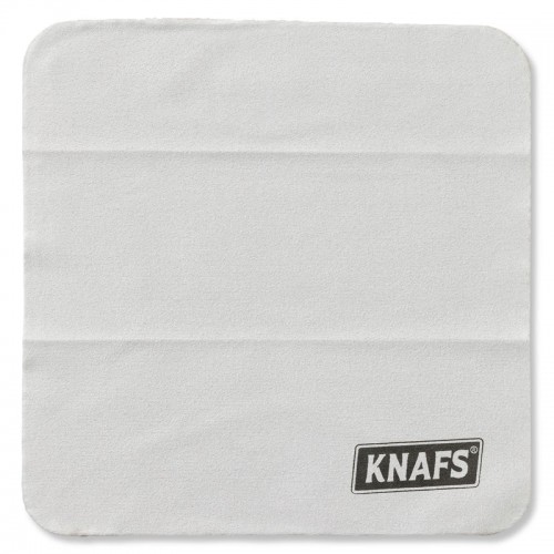 Knafs Knives Suede Knife Polishing Cloth Grey with Black Logo