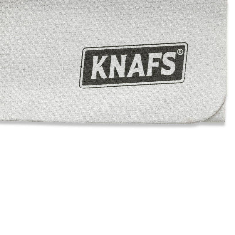 Knafs Knives Suede Knife Polishing Cloth Grey with Black Logo