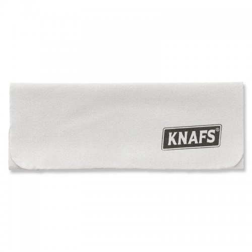 Knafs Knives Suede Knife Polishing Cloth Grey with Black Logo