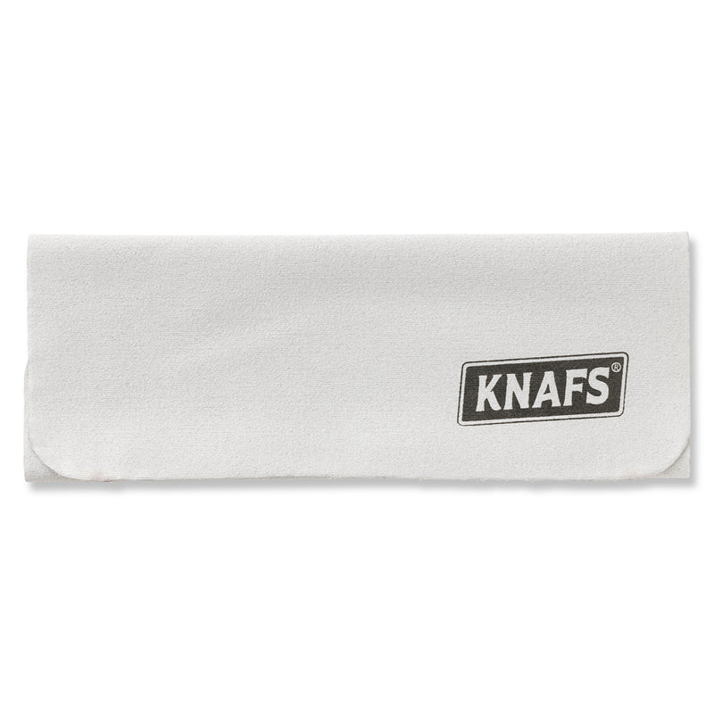 Knafs Knives Suede Knife Polishing Cloth Grey with Black Logo