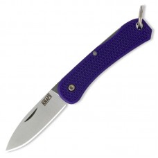 Knafs Knives Lander 6 MIni Keychain Knife - 1.55" 4043SS Blade Purple FRN Handle