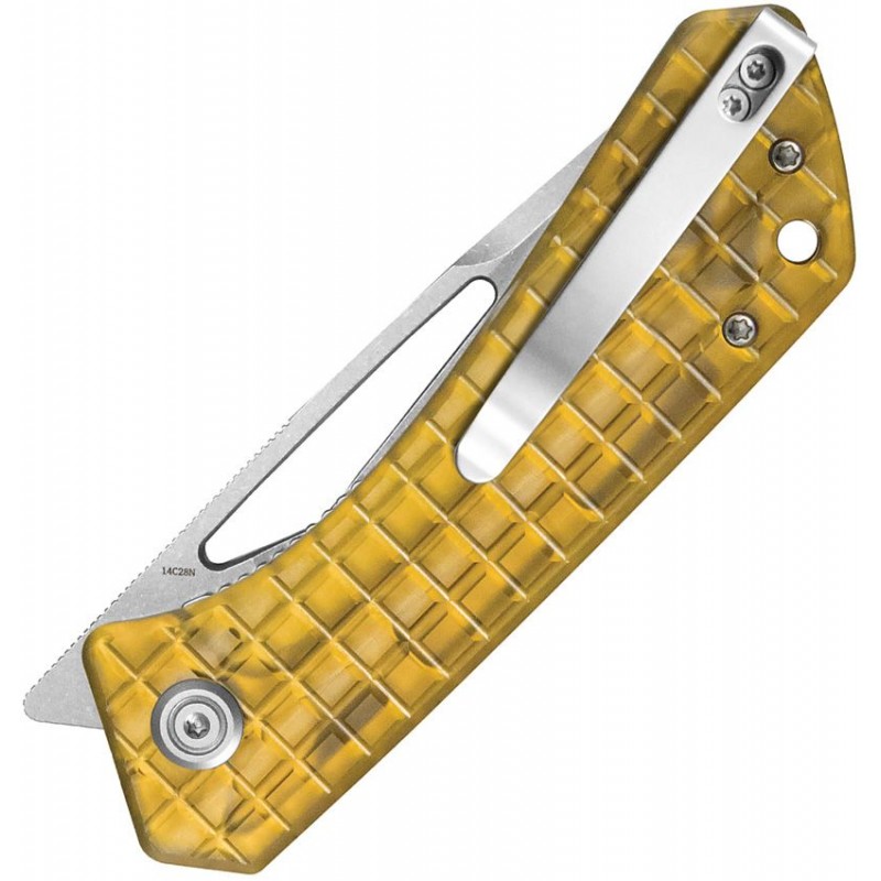 Kubey Thalia Pocket Knife 3.27" D2 Steel Drop Point Blade Ultem Handle