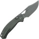 Kunwu DJANGO Crossbar Lock Folding Knife - 3.25" Elmax Blade Diamond Texture Titanium Handle
