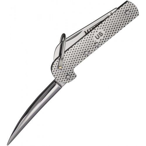 Marbles GI US UK EDC Pocket Knife with Marlin Spike - 2.36" Sheepsfoot Stainless Steel Blade