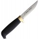 Marttiini Little Condor Knife - 3.5" Fixed Stainless Steel Blade Black Rubber Handle