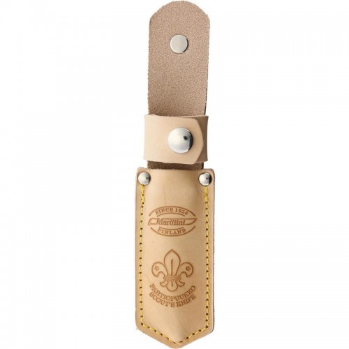 Marttiini Scout's Knife with Birch Handle and Leather Sheath