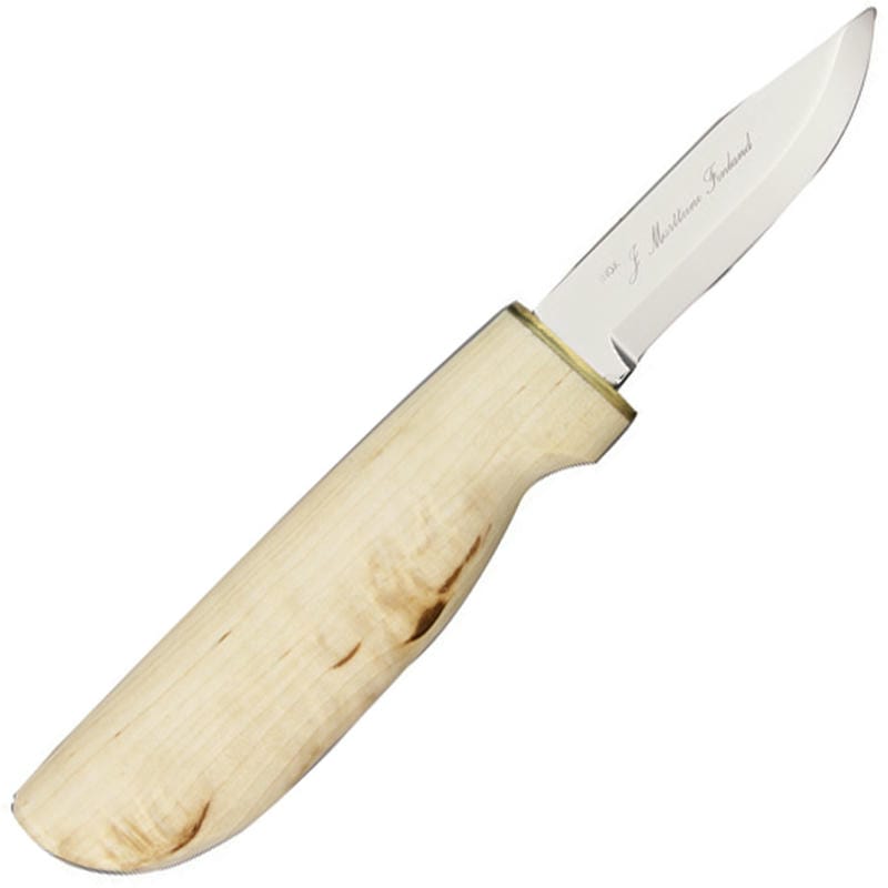 Marttiini Handy Knife with Steel Blade and Birch Handle