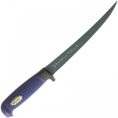 Marttiini Fish Filleting Knife - 7.5" Stainless Steel Blade with Martef Coating Plastic Sheath