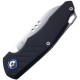 MKM Knives Root UK EDC Folding Knife - 2.8" M390 Satin Sheepsfoot Blade Black Handle