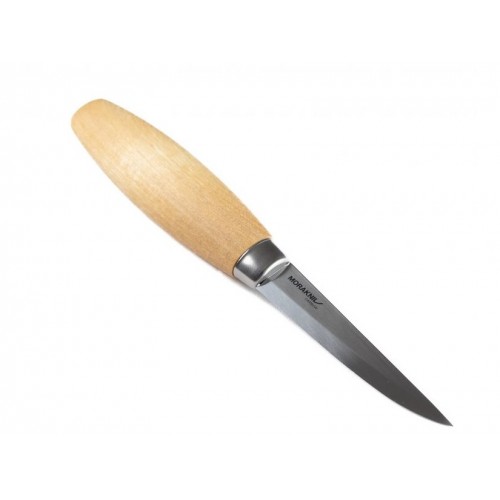 Morakniv 106 Wood Carving Knife - 3.22" Carbon Steel Blade Birch Wood Handle