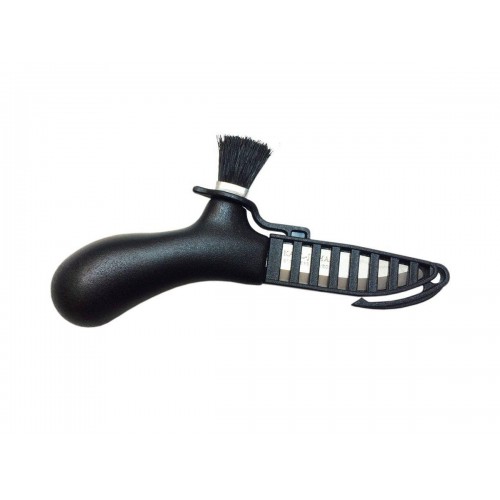 Morakniv Karl Johan Mushroom Knife Black - 2.36" Stainless Steel Blade Cleaning Brush