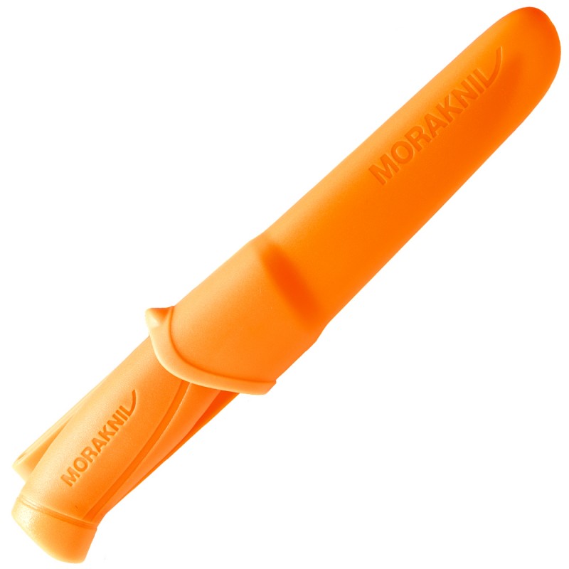 Morakniv Companion FxF Limited Edition HI-VIS Knife - 4" Stainless Steel Blade Orange Handle and Sheath