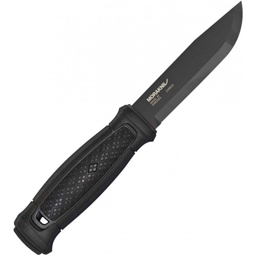 Morakniv Garberg - 4.3" Black Carbon Steel Blade Black Handle and Leather Sheath