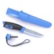 Mora Companion Spark Blue Bushcraft Knife with Integrated Fire Starter