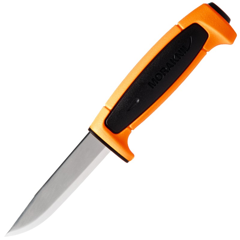 Morakniv Basic 546 Limited Edition Knife - 3.5" Stainless Steel Blade Black and Orange Handle
