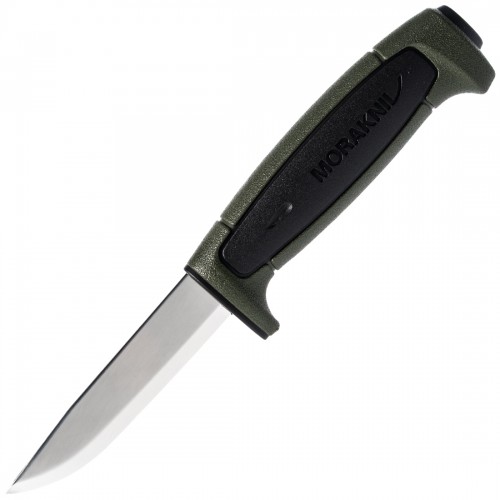 Morakniv Basic 546 Limited Edition Knife - 3.5" Stainless Steel Blade Black and Military Green Handle