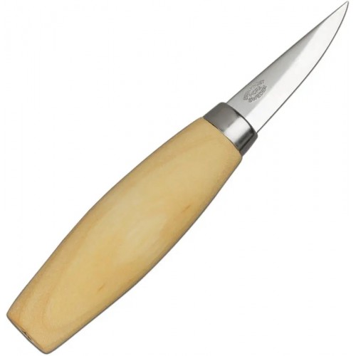 Morakniv 120 Wood Carving Knife - 2.28" Carbon Steel Blade Birchwood Handle