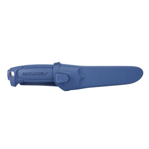 Morakniv Duty Service Food Grade Fixed Blade Knife - 1.57" Straight Utility Round Ended Stainless Steel Blade Blue Handle