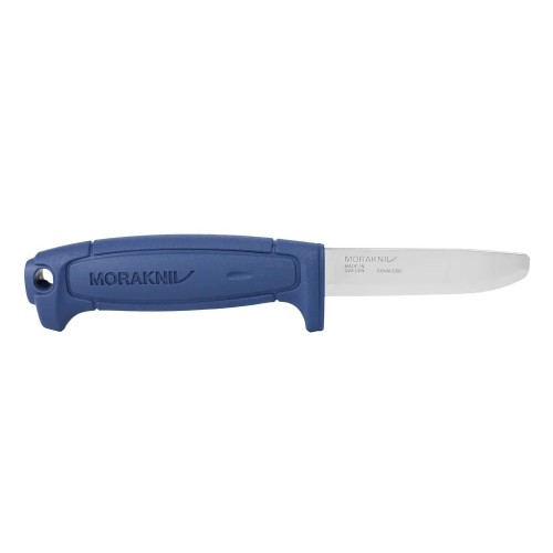 Morakniv Duty Safe Food Grade Fixed Blade Knife - 3.23" Round Ended Stainless Steel Blade Blue Handle