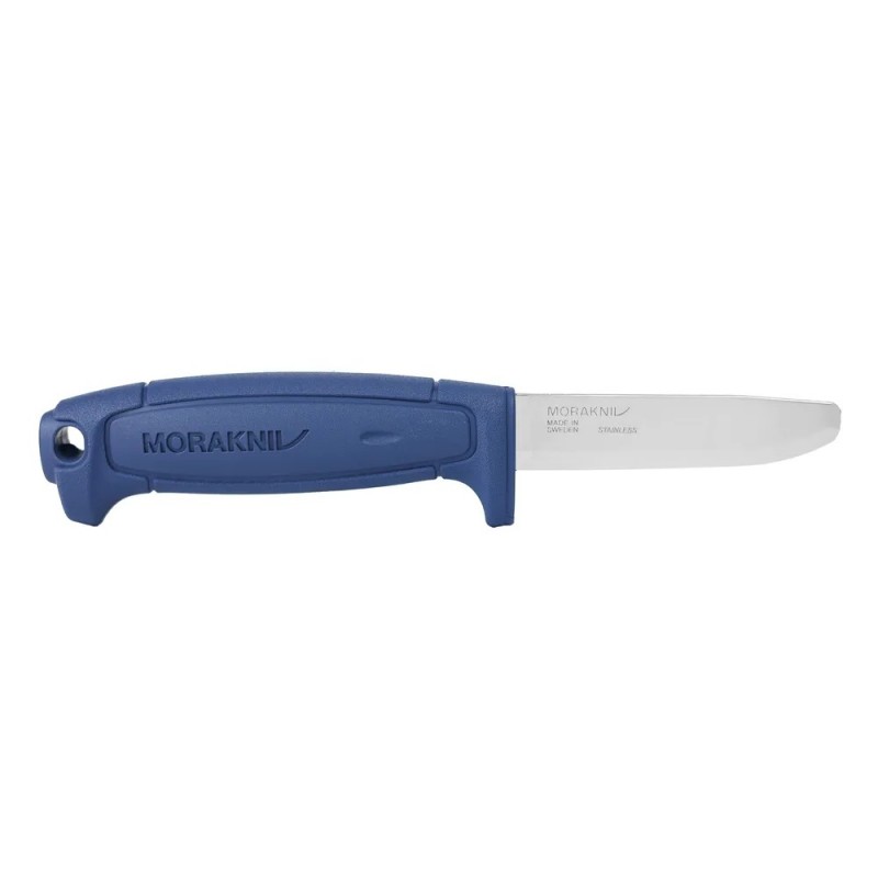 Morakniv Duty Safe Food Grade Fixed Blade Knife - 3.23" Round Ended Stainless Steel Blade Blue Handle