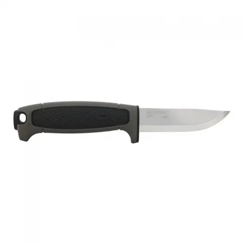 Morakniv Risberg Heavy Duty Black Skies Fixed Blade Knife - 3.58" C100S Carbon Steel Blade Black and Grey Handle