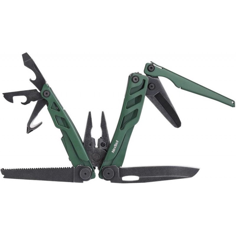NexTool Flagship Pro Green Multi Tool - 16 Functions