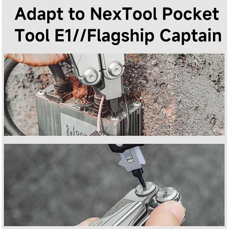 NexTool 10 Double Ended Magnetic Bits for Flagship Captain and Pocket Tool E1
